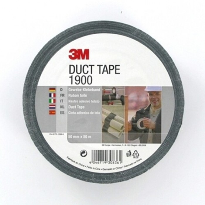 Duct tape 3M Economy  1900 50mmx50m zwart