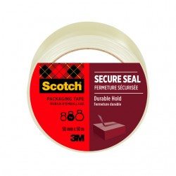 Verpakkingstape Scotch Secure Seal 50mmx50m transparant