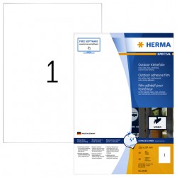 Etiket HERMA 9543 210x297mm A4 polyester 40stuks wit