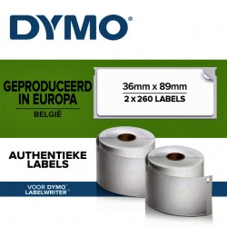 Etiket Dymo 99012 labelwriter 36x89mm adreslabel 520stuks