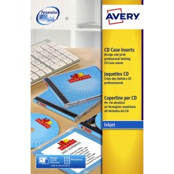 Cd inlegkaart Avery J8435-25 151x117mm