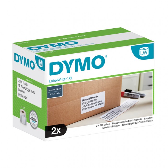 Etiket Dymo 947420 labelprint 450XL 102x59mm 2x575stuks