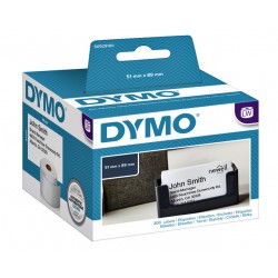 Etiket Dymo labelwriter 92910 51mmx89mm badge wit rol à 300 stuks