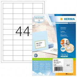 Etiket HERMA 4272 48.3x25.4mm premium wit 4400stuks
