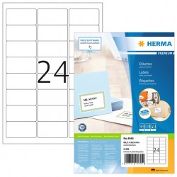 Etiket HERMA 4645 63.5x33.9mm premium wit 2400stuks