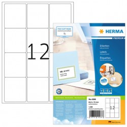 Etiket HERMA 4266 63.5x72mm premium wit 1200stuks