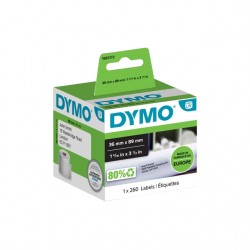 Etiket Dymo labelwriter 99831 36mmx89mm adres rol à 260 stuks