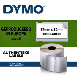 Etiket Dymo labelwriter 11354 32mmx57mm verwijderbaar  rol à 1000 stuks