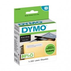 Etiket Dymo labelwriter 11355 19mmx51mm verwijderbaar rol à 500 stuks