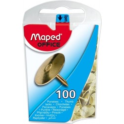 Punaises Maped messing 100 stuks
