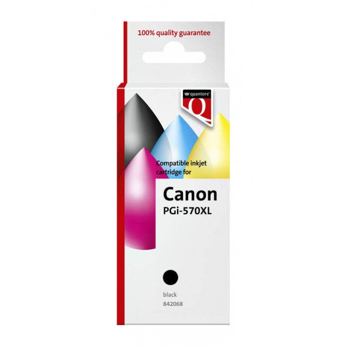 Inktcartridge Quantore alternatief tbv Canon PGI-570XL zwart HC