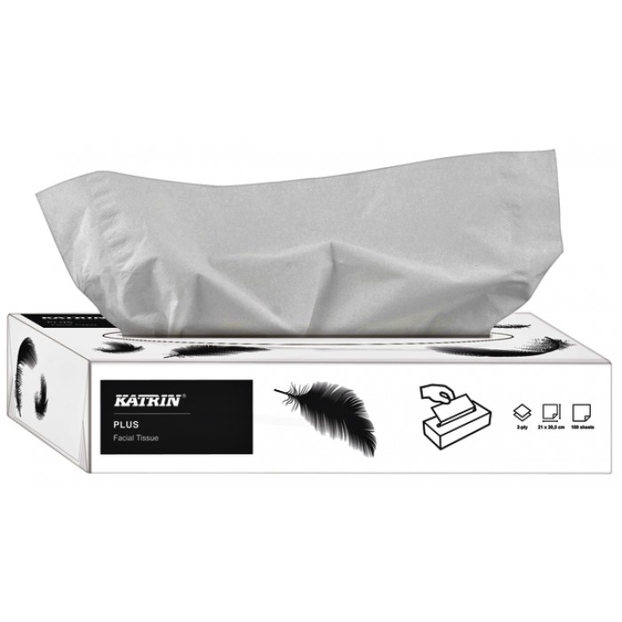 Facial tissues Katrin 2-laags 100vel wit 11797