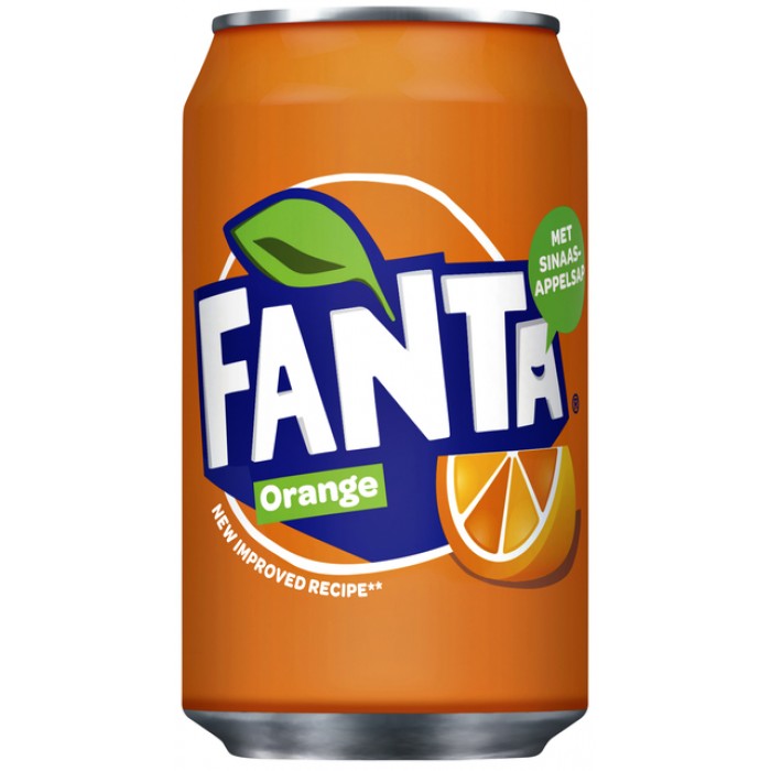 Frisdrank Fanta Orange blikje 0.33l