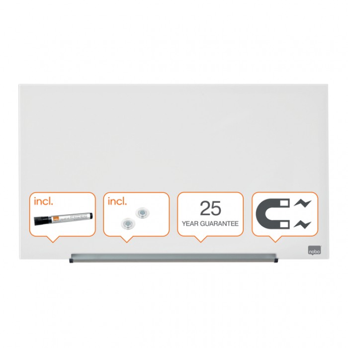 Glasbord Nobo Impression Pro 680x380mm briljant wit