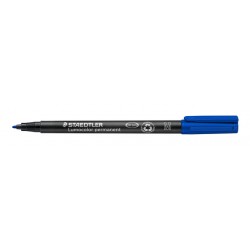 Viltstift Staedtler Lumocolor 317 permanent M blauw