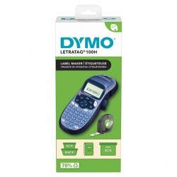 Labelprinter Dymo LetraTag 100H draagbaar abc 12mm blauw