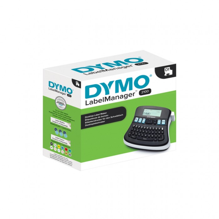 Labelprinter Dymo LabelManager 210D+ draagbaar azerty 12mm zwart