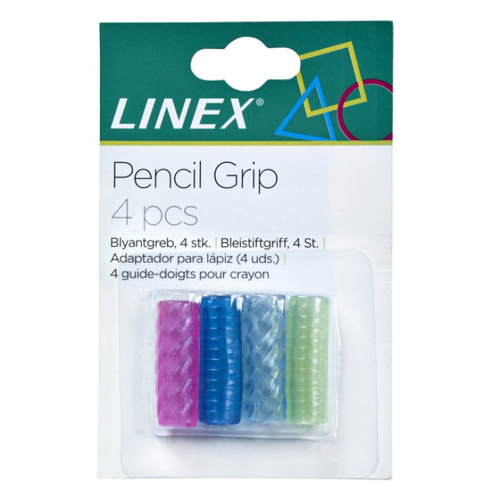 Grip voor pen- en potlood Linex assorti pak à 4 stuks