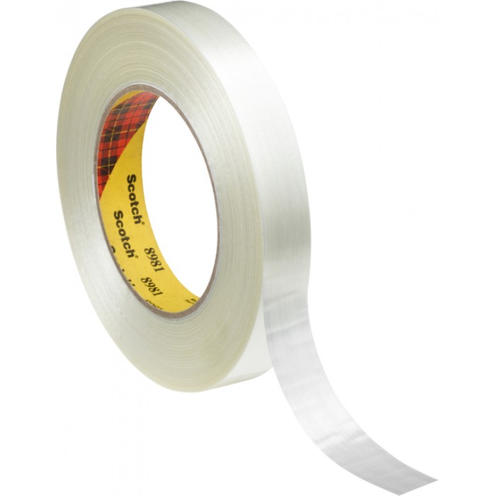 Plakband Scotch High Performance glasvezel 8981 25mmx50m transparant