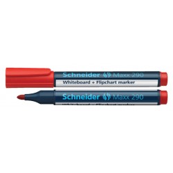 Viltstift Schneider Maxx 290 whiteboard rond 2-3mm rood