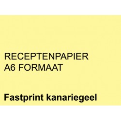 Receptpapier Fastprint A6 80gr kanariegeel 2000vel