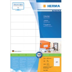 Etiket HERMA 4461 52.5x29.7mm premium wit 4000stuks