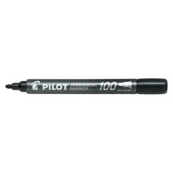 Viltstift PILOT 100 rond fijn zwart