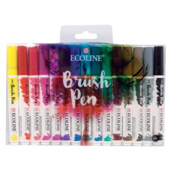 Brushpen Talens Art Creation Ecolline assorti etui à 15stuks
