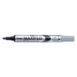 Viltstift Pentel MWL5S Maxiflo whiteboard rond 1mm zwart