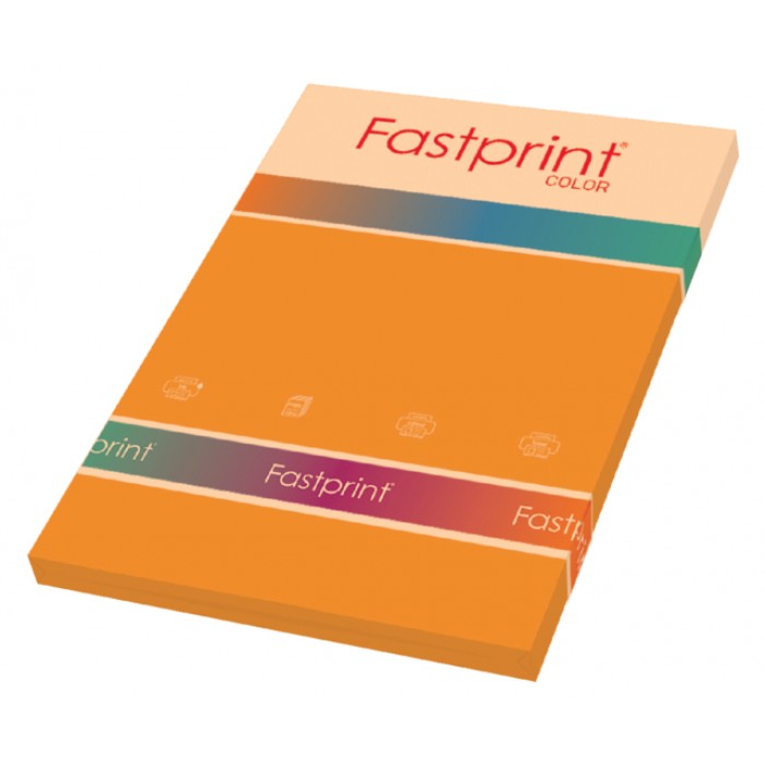 Kopieerpapier Fastprint A4 80gr oranje 100vel