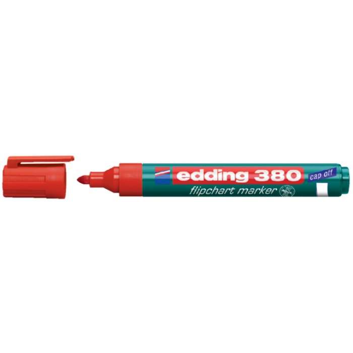 Viltstift edding 380 flipover rond 1.5-3mm rood