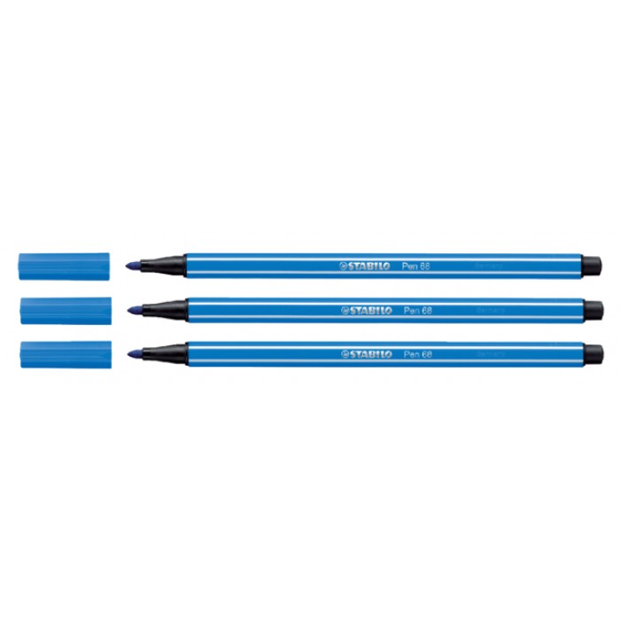 Viltstift STABILO Pen 68/41 medium ultramarijn blauw