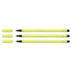 Viltstift STABILO Pen 68/024 medium neon geel