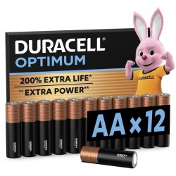 Batterij Duracell Optimum 200% 12xAA