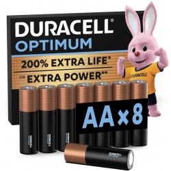 Batterij Duracell Optimum 200% 8x AA