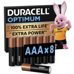 Batterij Duracell Optimum 100% 8xAAA