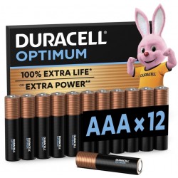 Batterij Duracell Optimum 100% 12xAAA