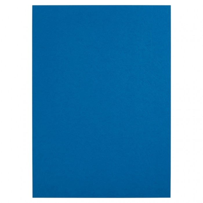 Voorblad GBC A4 lederlook met venster blauw 50 stuks