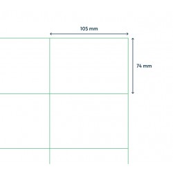 Etiket Qbasic A4 1.000 vel 105x74 mm 8000 labels