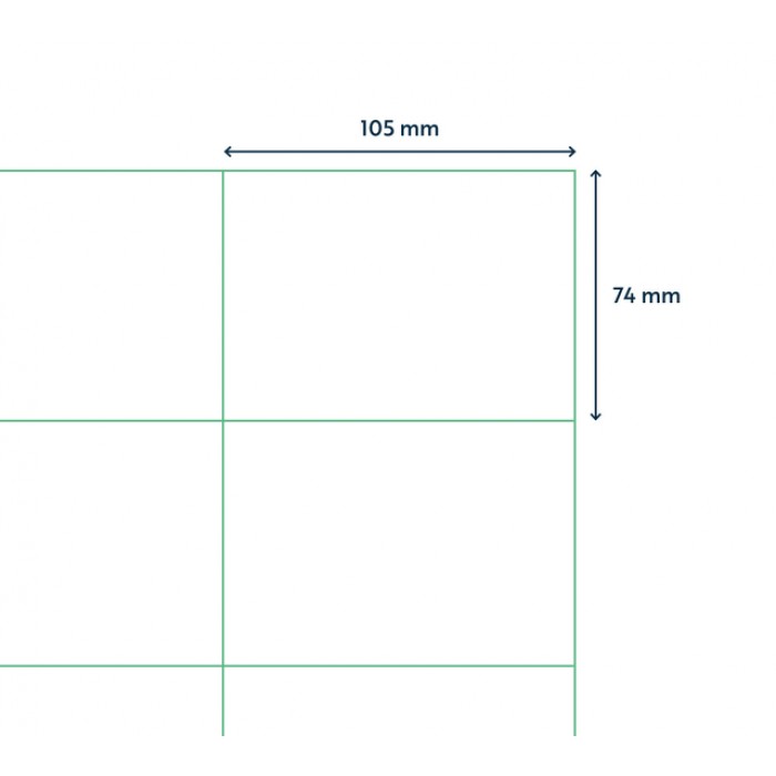 Etiket Qbasic A4 1.000 vel 105x74 mm 8000 labels