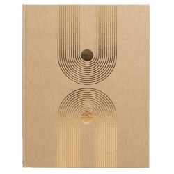 Gastenboek Exacompta Graphik 270x220mm blanco kraft