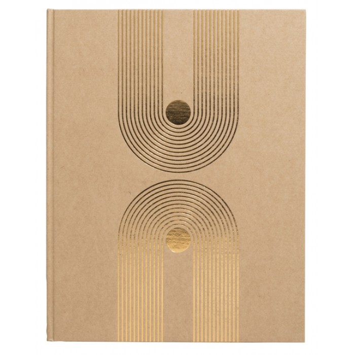 Gastenboek Exacompta Graphik 270x220mm blanco kraft