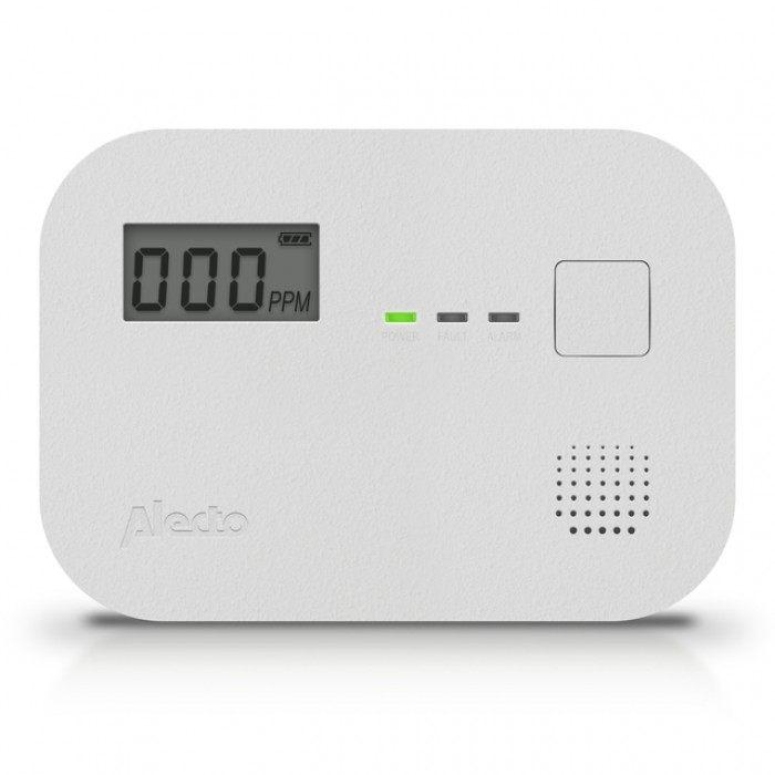 Koolmonoxidemelder Alecto 10 jaar sensor en display COA3910 wit
