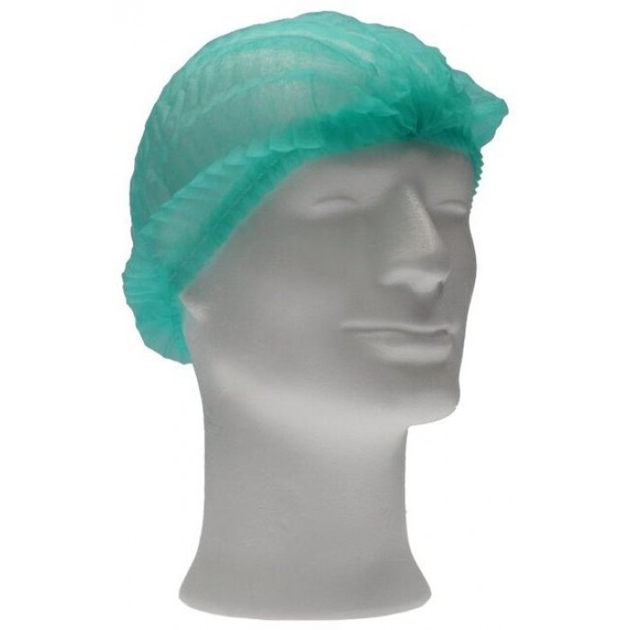 Haarnet CMT clip non-woven M 49cm PP groen 100 stuks