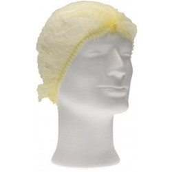 Haarnet CMT clip non-woven M 49cm PP geel 100 stuks