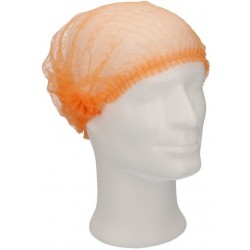 Haarnet CMT clip non-woven M 49cm PP oranje 100 stuks