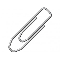 Paperclip Alco 26mm hoekig verzinkt 100stuk
