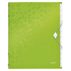 Sorteermap Leitz WOW 12 tabbladen PP groen