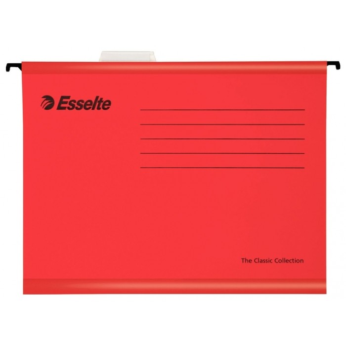 Hangmap Esselte Classic A4 V-bodem 345x240mm rood