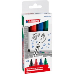 Whiteboardmarker edding 363 schuin 1-5mm assorti 4 stuks